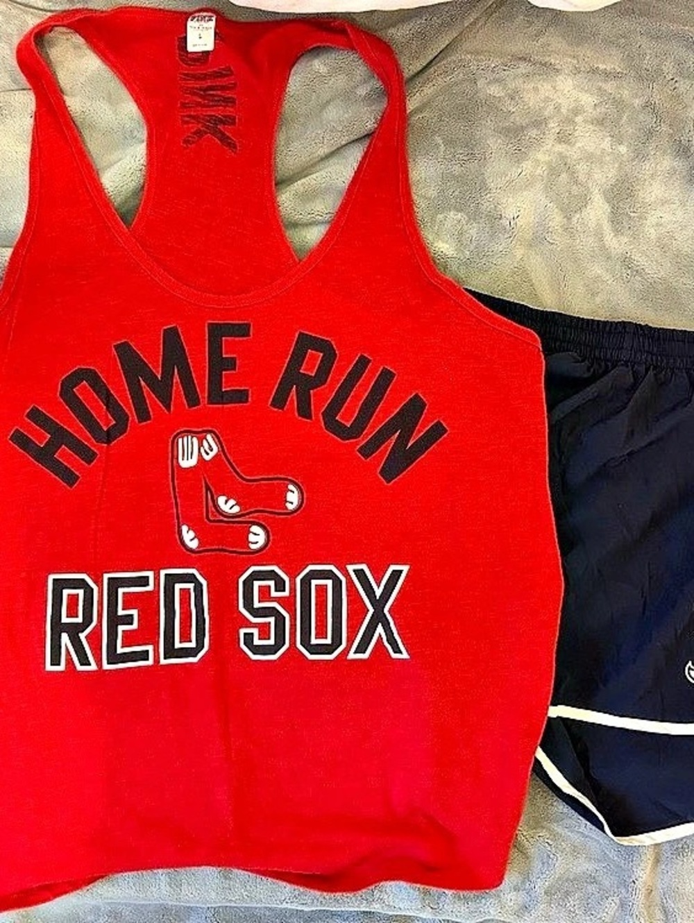PINK Boston Red Sox Tank Top and Shorts Set